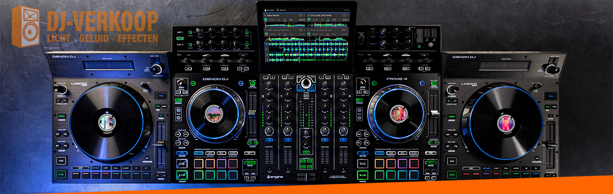 Denon DJ Prime 4 met 2x LS6000 Controllers